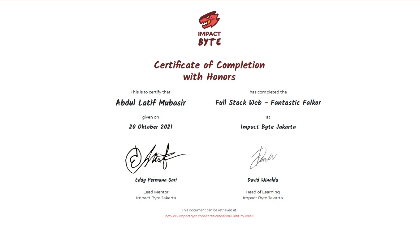 certificate lks