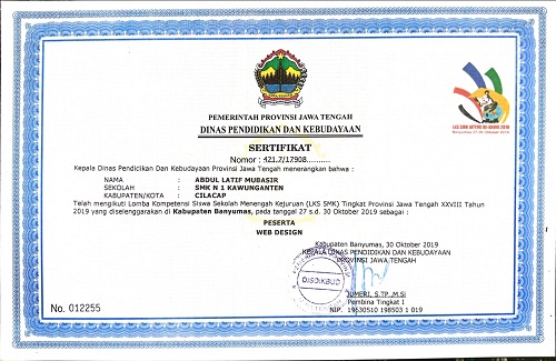 certificate lks